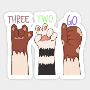 Three two go Sticker